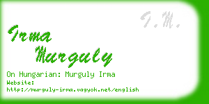 irma murguly business card